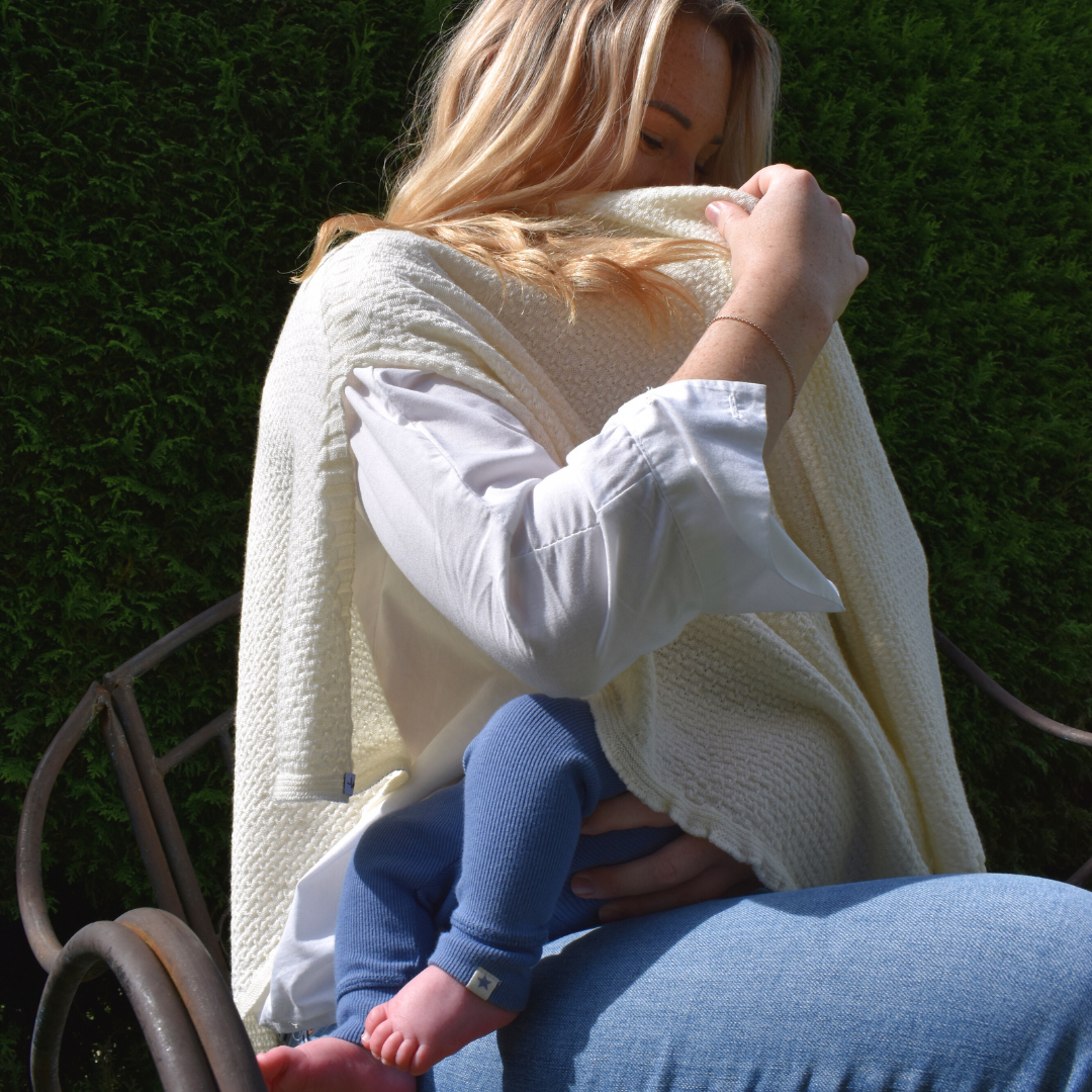 Poncho aus Merinowolle