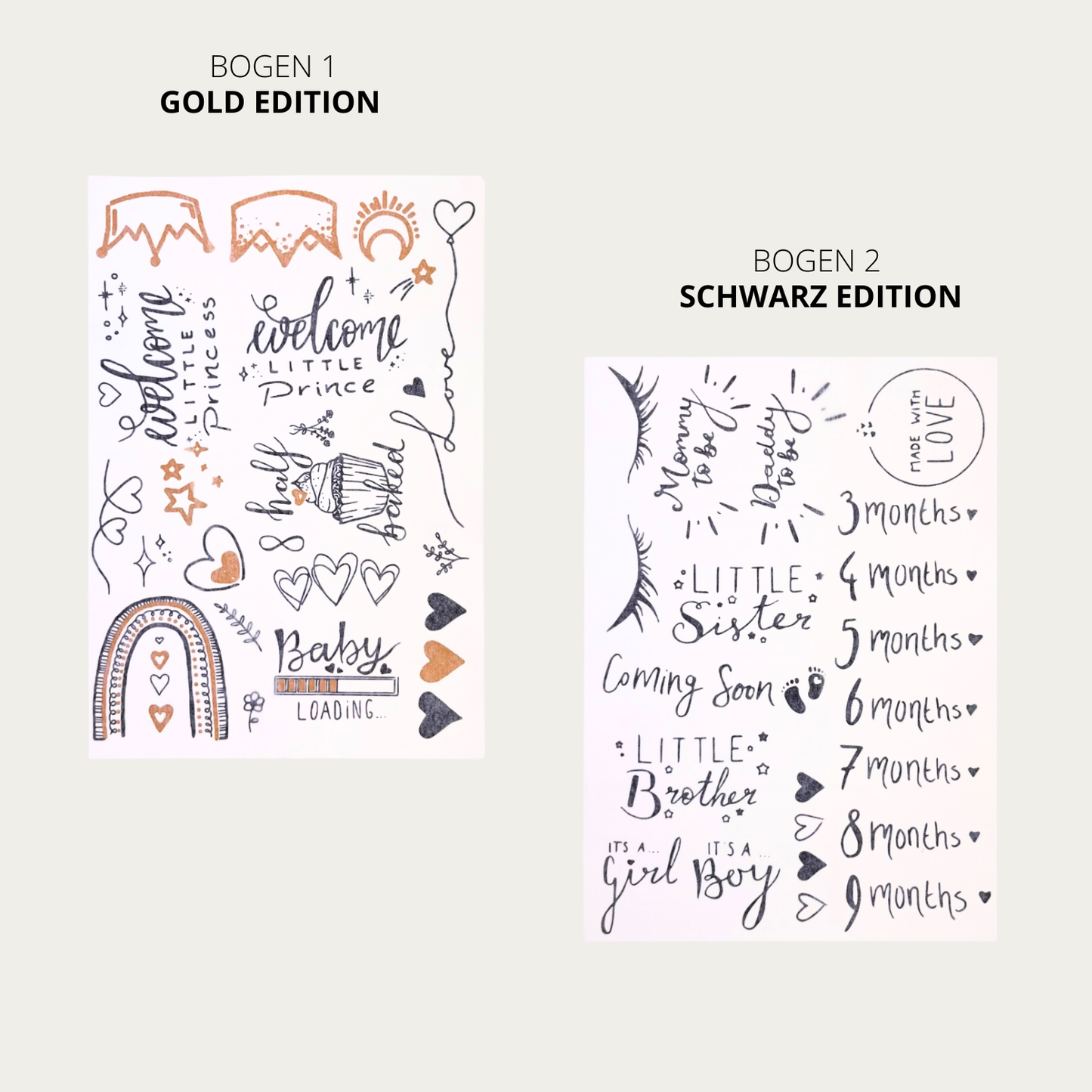 Ohana Babybauchtattoos | Gold Edition